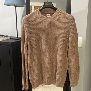 Zara Mens Brown Sweater